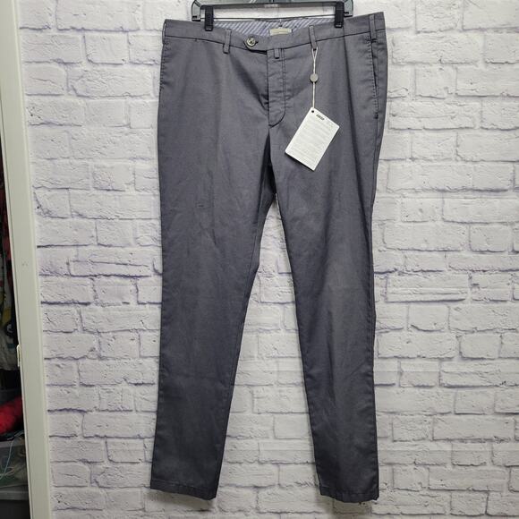 NWT Verdera Luxury Dress Pants Mens 40x35 Slim Fit Tapered Leg Made in Italy - Picture 1 of 8